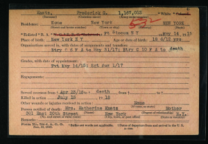 Frederick G. Knatz service record